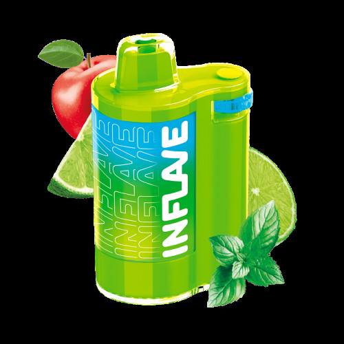 Электронная сигарета Inflave Spin 8000 затяжек Лайм Яблоко Мята